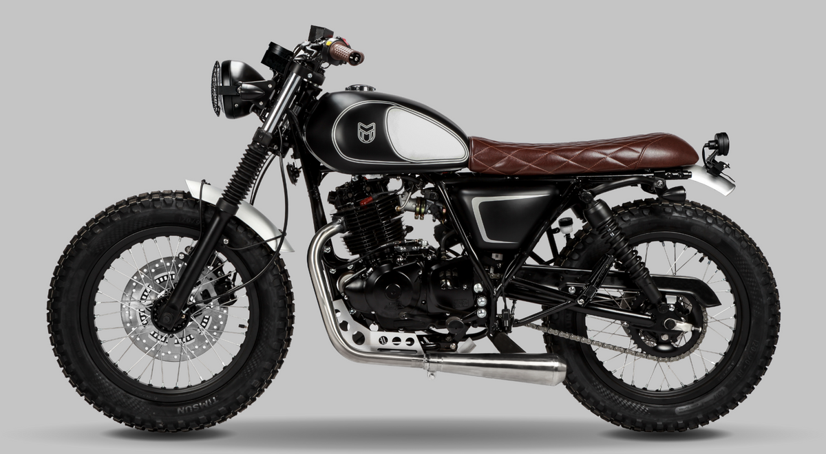 Mastiff 250cc Matt Black/Silver | Mutt Motorcycles AU